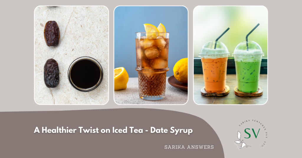 Date Syrup in Iced Tea